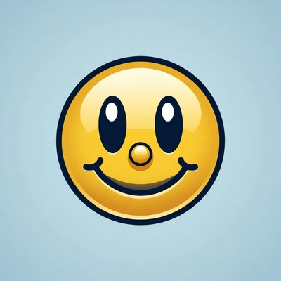 Smiling Yellow Emoticon Face
