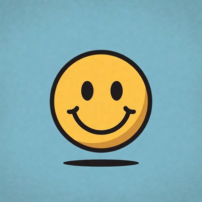 Smiling Yellow Emoticon Face