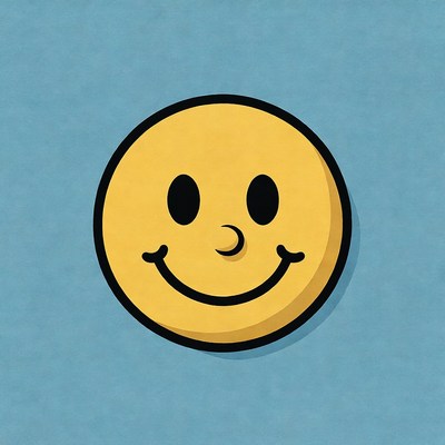 Smiling Yellow Emoticon Face