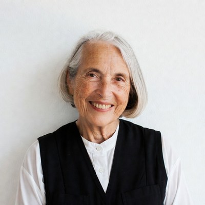 Elderly woman smiling portrait