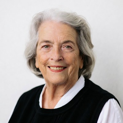 Elderly woman smiling portrait