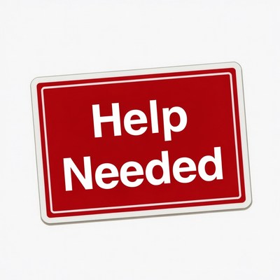 Help Needed Sign