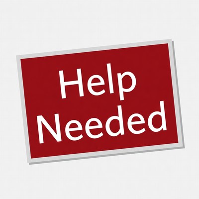 Help Needed Sign