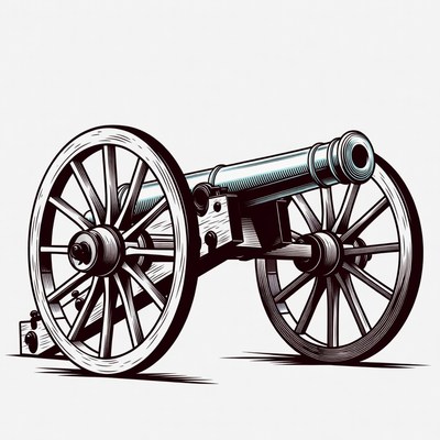 Vintage Cannon Illustration
