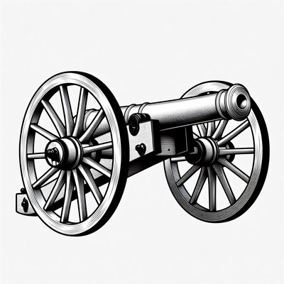 Vintage Cannon Illustration
