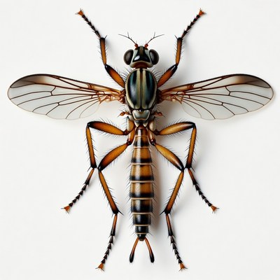 Robber Fly Illustration