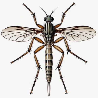 Crane Fly Illustration