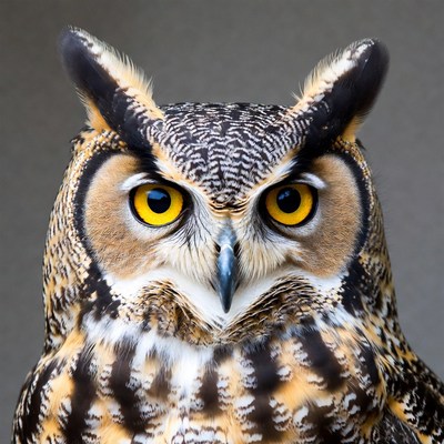 Great Horned Owl close-up