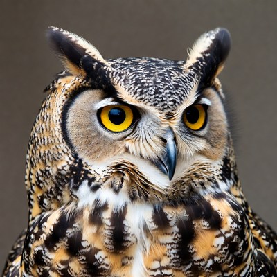 Great Horned Owl close-up