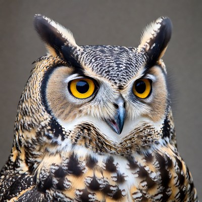 Great Horned Owl close-up