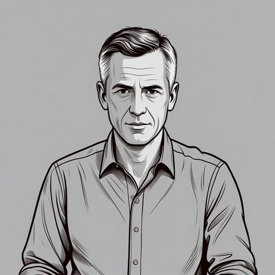 Man in collared shirt portrait