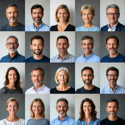 Diverse Professional Headshots Grid