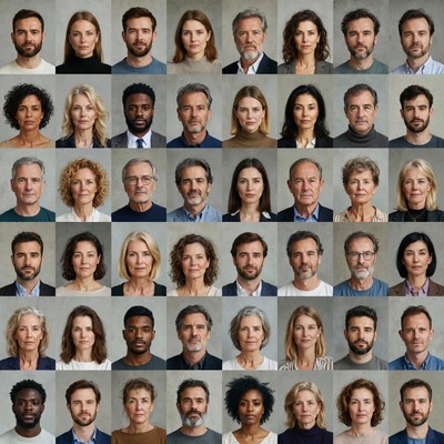 Diverse group of professional headshots