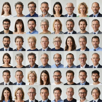 Diverse Group of Professional Headshots