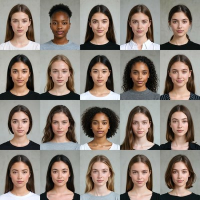 Diverse Women Headshot Grid