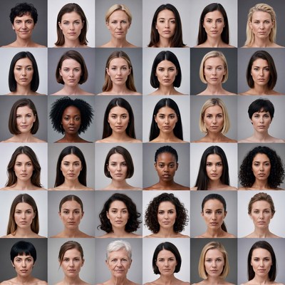 Diverse Women Headshot Grid
