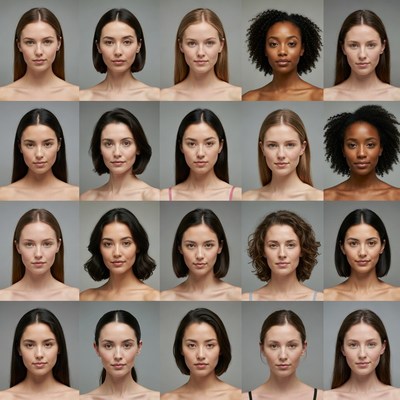 Diverse Women Headshots Grid
