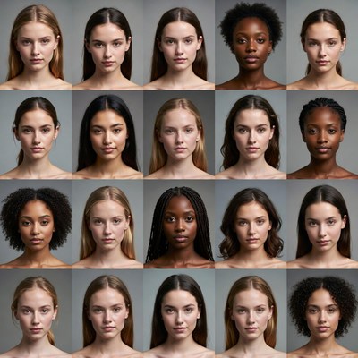 Diverse Women Headshot Grid