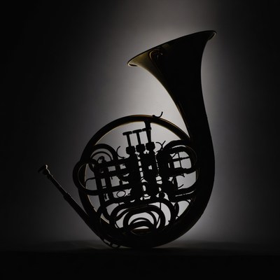 French Horn Silhouette