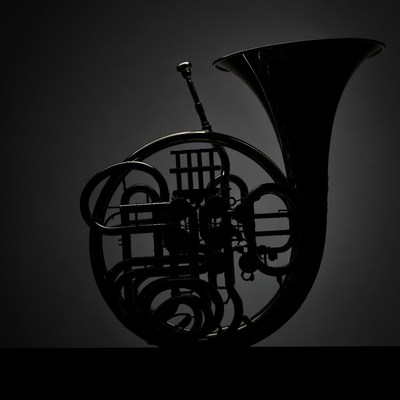 French Horn Silhouette