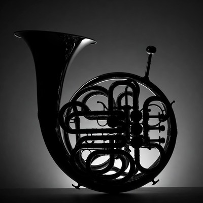French Horn Silhouette