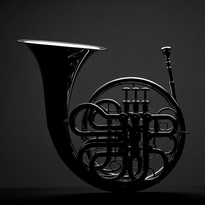 French Horn Silhouette