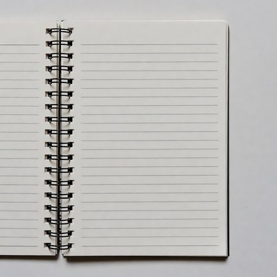 Open Spiral Bound Notebook