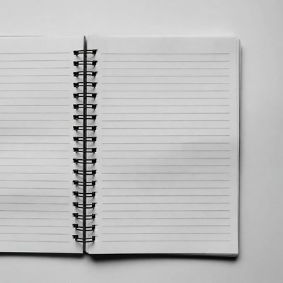 Open Spiral Bound Notebook