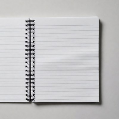 Open Spiral Notebook Blank Pages