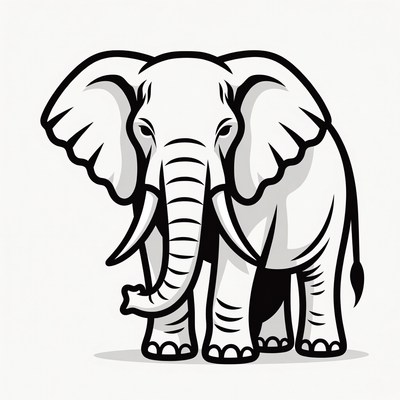 Cartoon elephant illustration
