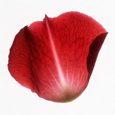 Red Rose Petal Isolated