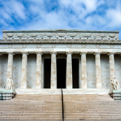 Lincoln Memorial with Statues
