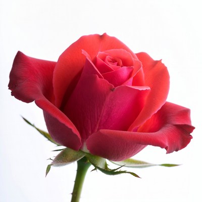 Red Rose with Stem