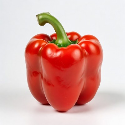 Red bell pepper isolated
