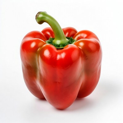 Red Bell Pepper Isolated