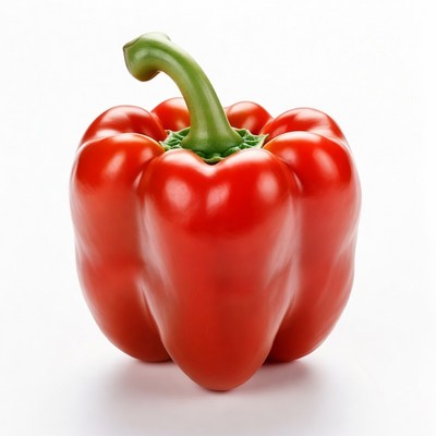 Red Bell Pepper Isolated