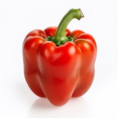 Red Bell Pepper Isolated