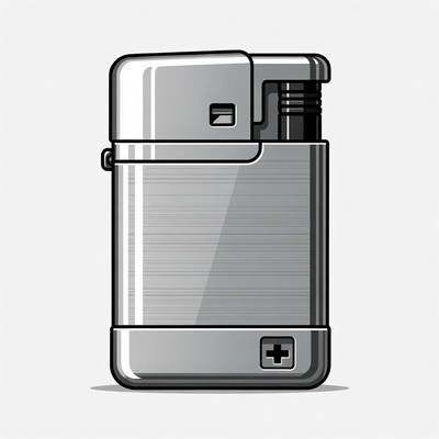 Silver Lighter Illustration