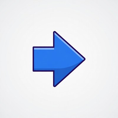 Blue right arrow icon