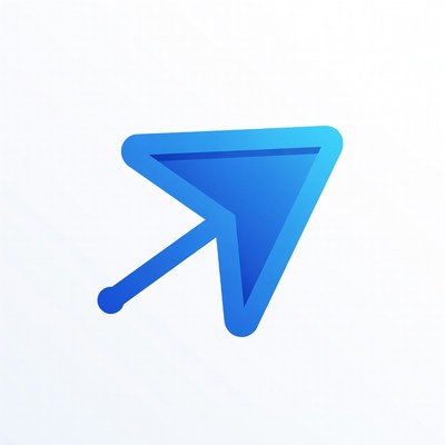Blue Gradient Right Arrow Icon
