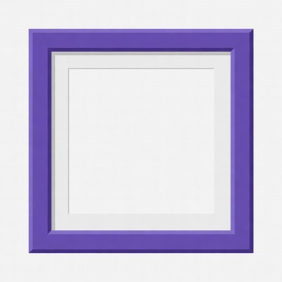 Purple Empty Picture Frame