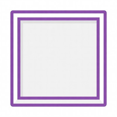 Purple Framed Blank Square