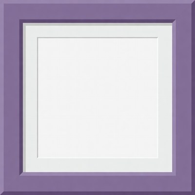 Purple Picture Frame with White Mat