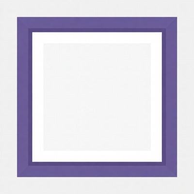 Purple Framed White Picture Frame