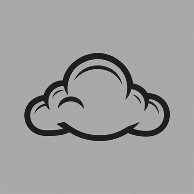 Black cloud icon