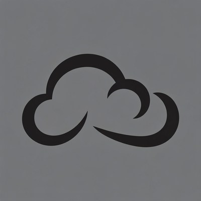 Black cloud icon