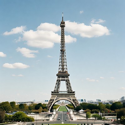 Eiffel Tower under blue sky