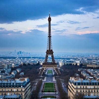Eiffel Tower at Dusk Paris