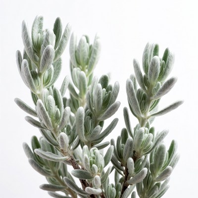 Silver fuzzy leaves plant