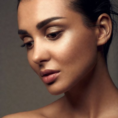 Beautiful woman close-up portrait